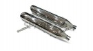 For Royal Enfield Classic 650 Silver Stallion Exhaust Silencer Pair Polished - SPAREZO